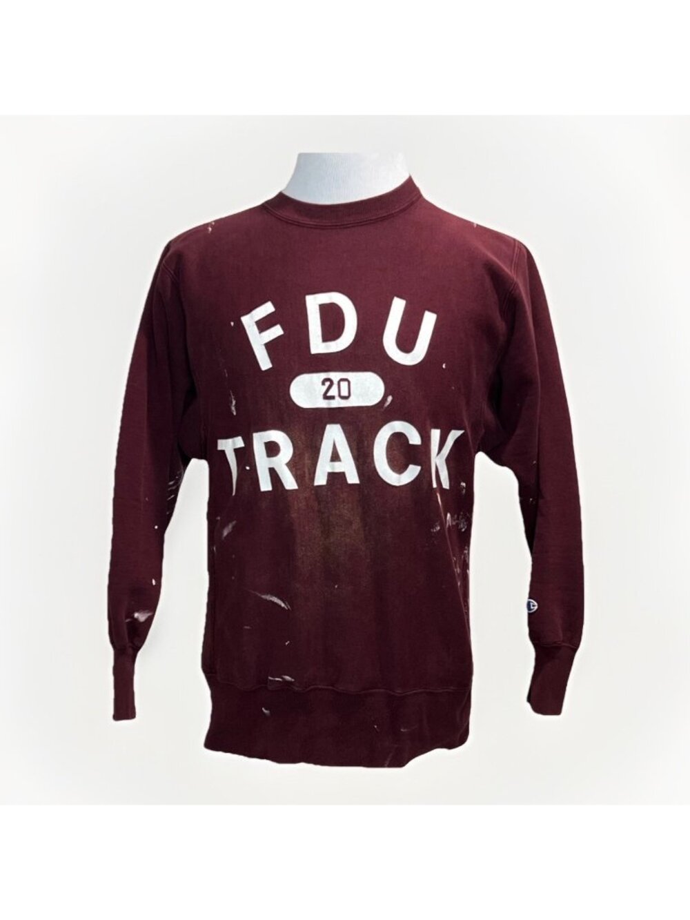 Vintage 90s Champion FDU Track Team Issue Reverse Weave Sweatshirt Mens M/L